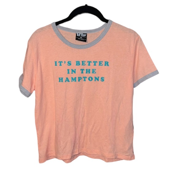 Bar III Tops - Hampton a graphic tee (medium)